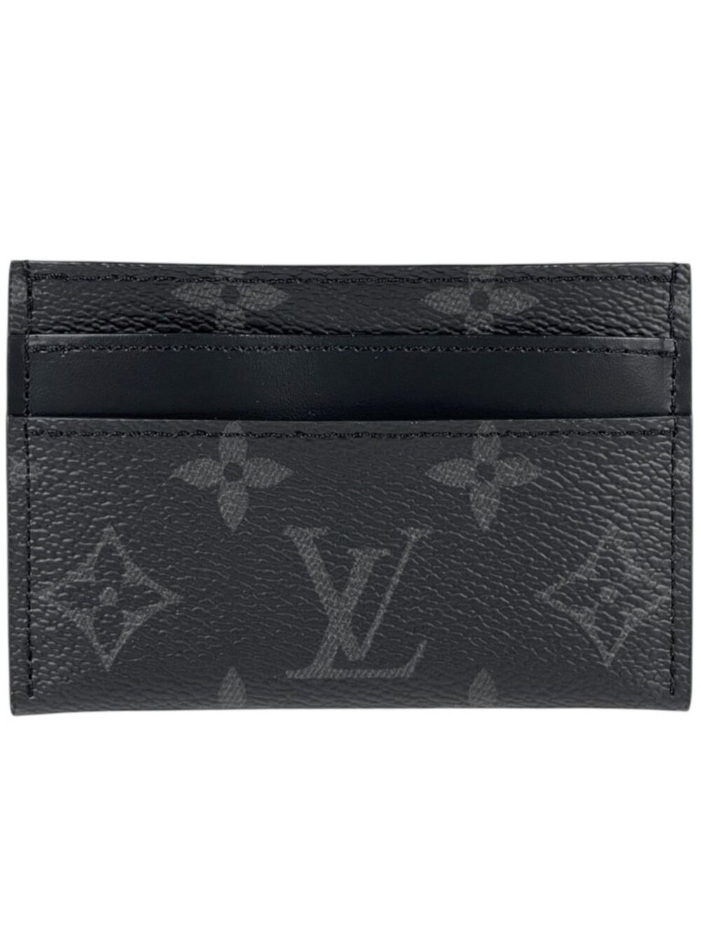 Louis Vuitton Card Case Double Monogram Eclipse Noir